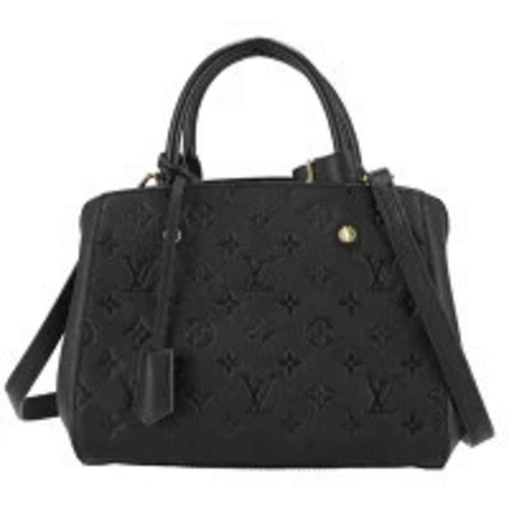 Louis Vuitton Montaigne Monogram Empreinte Leather Noir Black